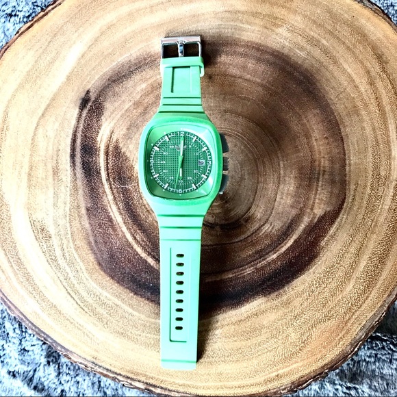 Green adidas Watch